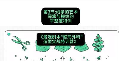 第03节：线条的艺术&mdash;&mdash;绿篱与模纹的平整度特训，课程：《景观树木&ldquo;整形外科&rdquo;造型实战特训营》#识农AI