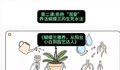 第二节：拒绝&ldquo;溺爱&rdquo;：养活蝴蝶兰的生死水法，课程：《蝴蝶兰雅养六讲：从阳台小白到园艺达人》#识农AI